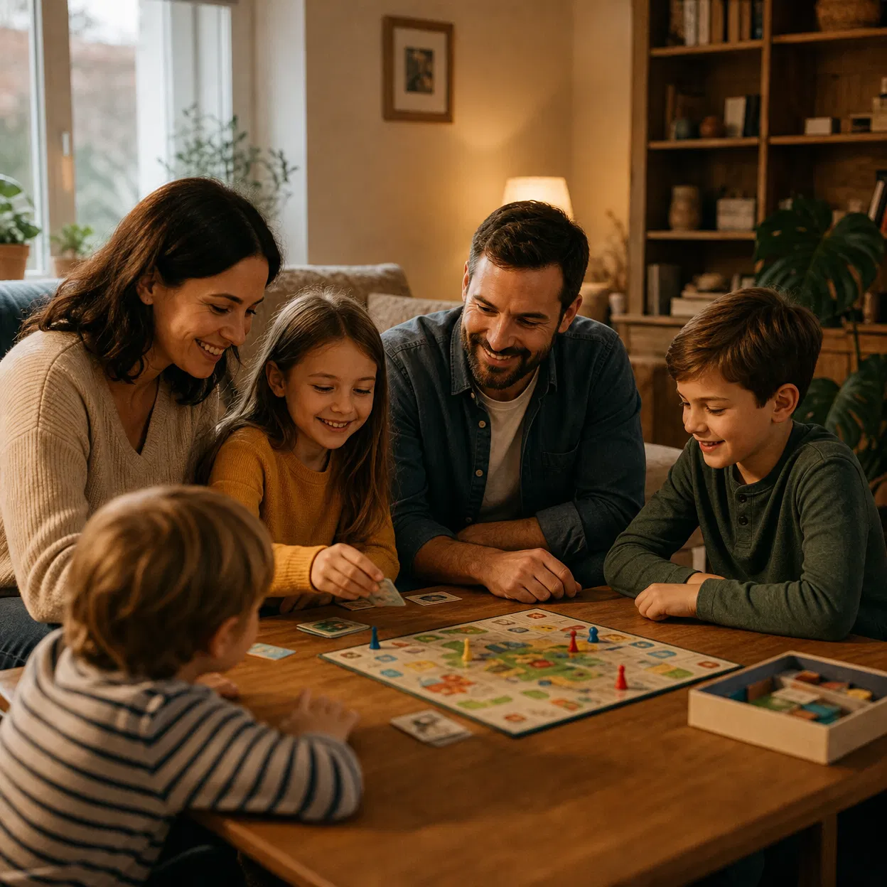 Família jogando juntos